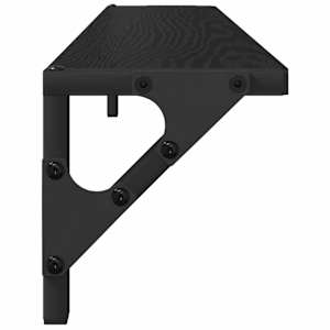 Nástěnné poličky s policí 2 pcs Černý dub 80 x 15 x 15,5 cm - obrázek 7