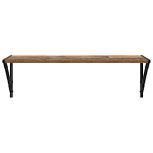 Nástěnné poličky s policí 2 pcs Staré dřevo 80 x 25 x 25,5 cm - obrázek 6