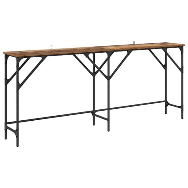 vidaXL Konsoollaud Vana puit 180 x 30 x 75 cm Tehispuit