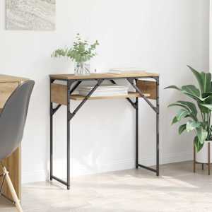 Konzolnamizica Umetni hrast 75x30x75cm Konstruiran les