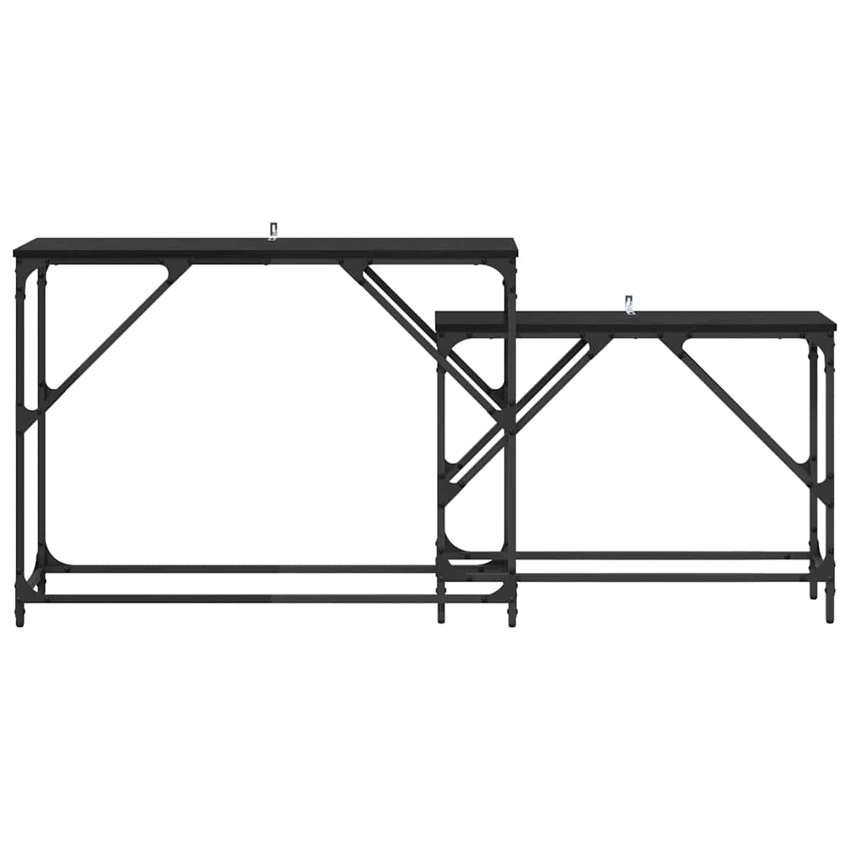 Konsolbord 2 stk. 100 x 28 x 75 cm Konstrueret træ - Billede 5