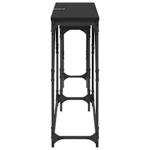 Konzolový stolek 2 pcs Černý dub 100 x 28 x 75 cm - obrázek 6