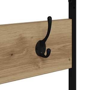 Kovový stojan na oblečení Artisanový dub 100 x 41 x 184 cm - obrázek 9