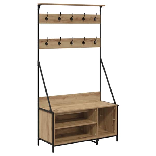 vidaXL Riidepuu K&auml;sit&ouml;&ouml;puu 100 x 41 x 184 cm Tehispuit
