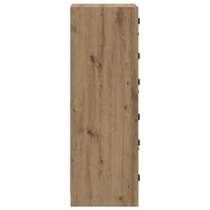 Vysoký bufet Artisanový dub 35 x 37 x 109 cm kompozitní dřevo - obrázek 7