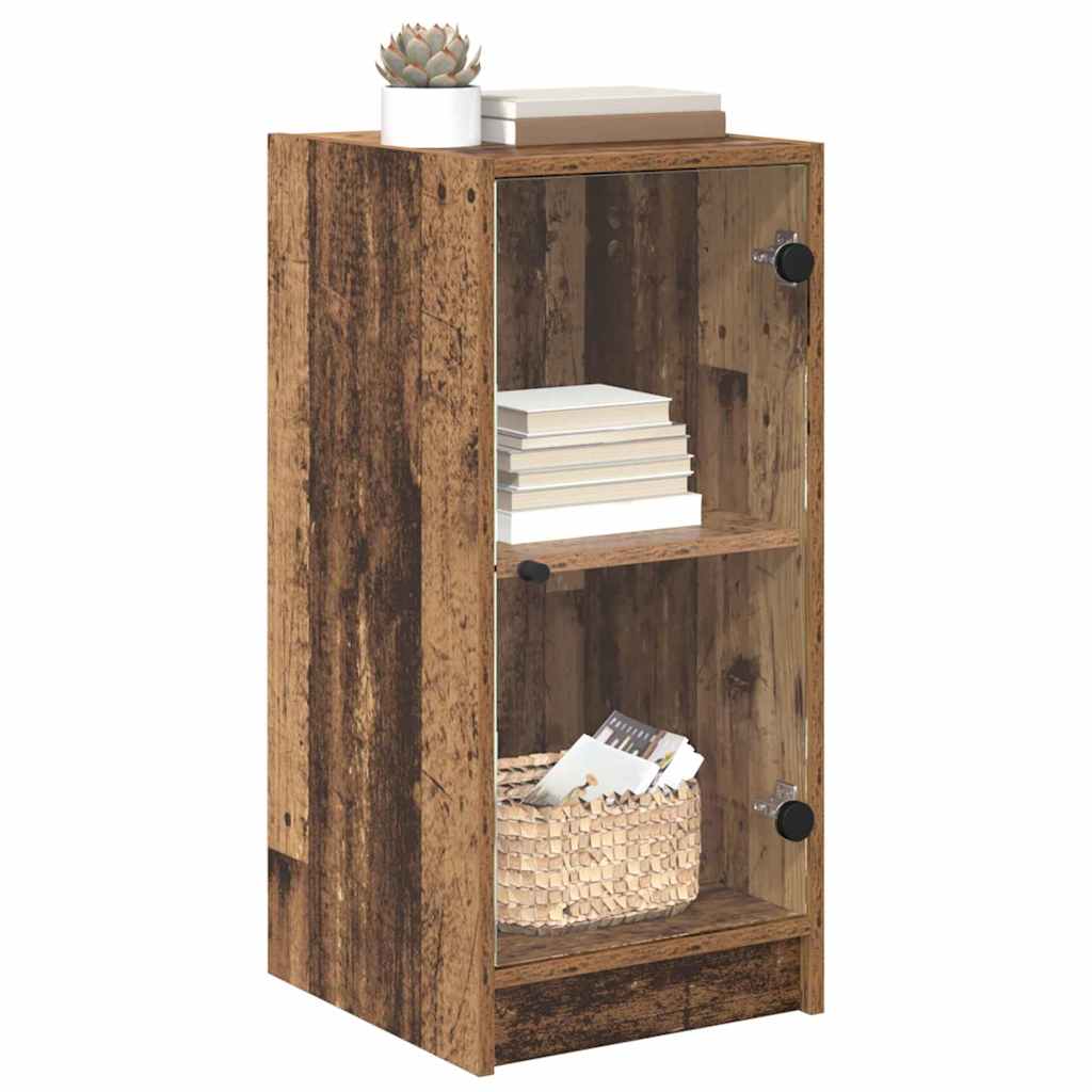 vidaXL Dressoir Oud hout 35 x 37 x 76 cm Bewerkt hout