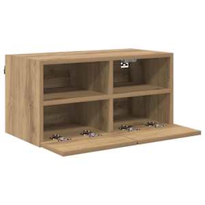Skříňky na TV zeď Nástěnný 2 pcs Artisanový dub 60 x 30 x 30 cm - obrázek 6