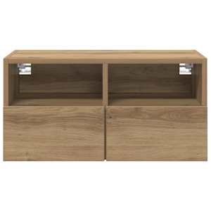 Skříňky na TV zeď Nástěnný 2 pcs Artisanový dub 60 x 30 x 30 cm - obrázek 7