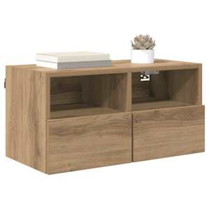 Skříňky na TV zeď Nástěnný 2 pcs Artisanový dub 60 x 30 x 30 cm - obrázek 3
