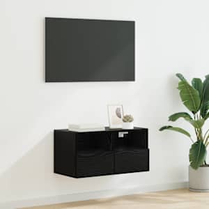 TV stenska omara Črna Orehovina 60 x 30 x 30 cm Konstruiran les