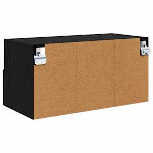 Skříňky na TV zeď Nástěnný 2 pcs Černý dub 60 x 30 x 30 cm - obrázek 9