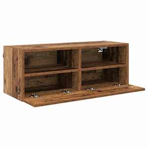 Skříňky na TV zeď Nástěnný 2 pcs Staré dřevo 80 x 30 x 30 cm - obrázek 6