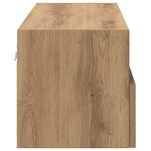 Skříňky na TV zeď Nástěnný 2 pcs Artisanový dub 80 x 30 x 30 cm - obrázek 8