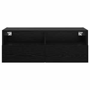 Skříňky na TV zeď Nástěnný 2 pcs Černý dub 80 x 30 x 30 cm - obrázek 7