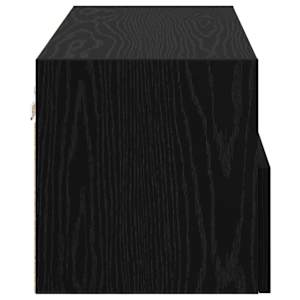 Skříňky na TV zeď Nástěnný 2 pcs Černý dub 80 x 30 x 30 cm - obrázek 8