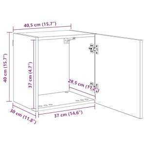 TV wall cabinet Staré dřevo 40,5x30x40cm kompozitní dřevo - obrázek 14