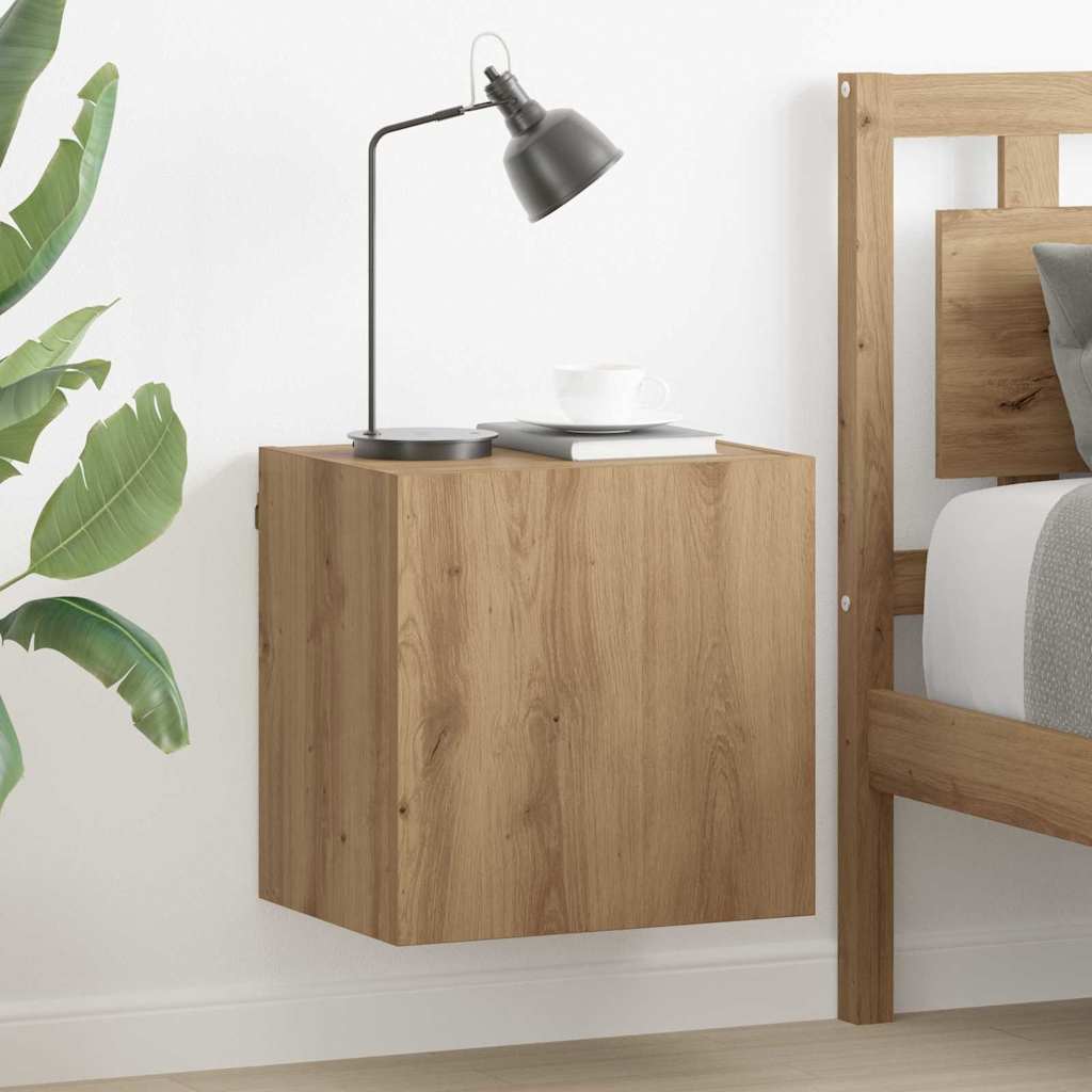 vidaXL Dulap TV de perete Stejar Artizanal 40,5x30x40cm Lemn compozit