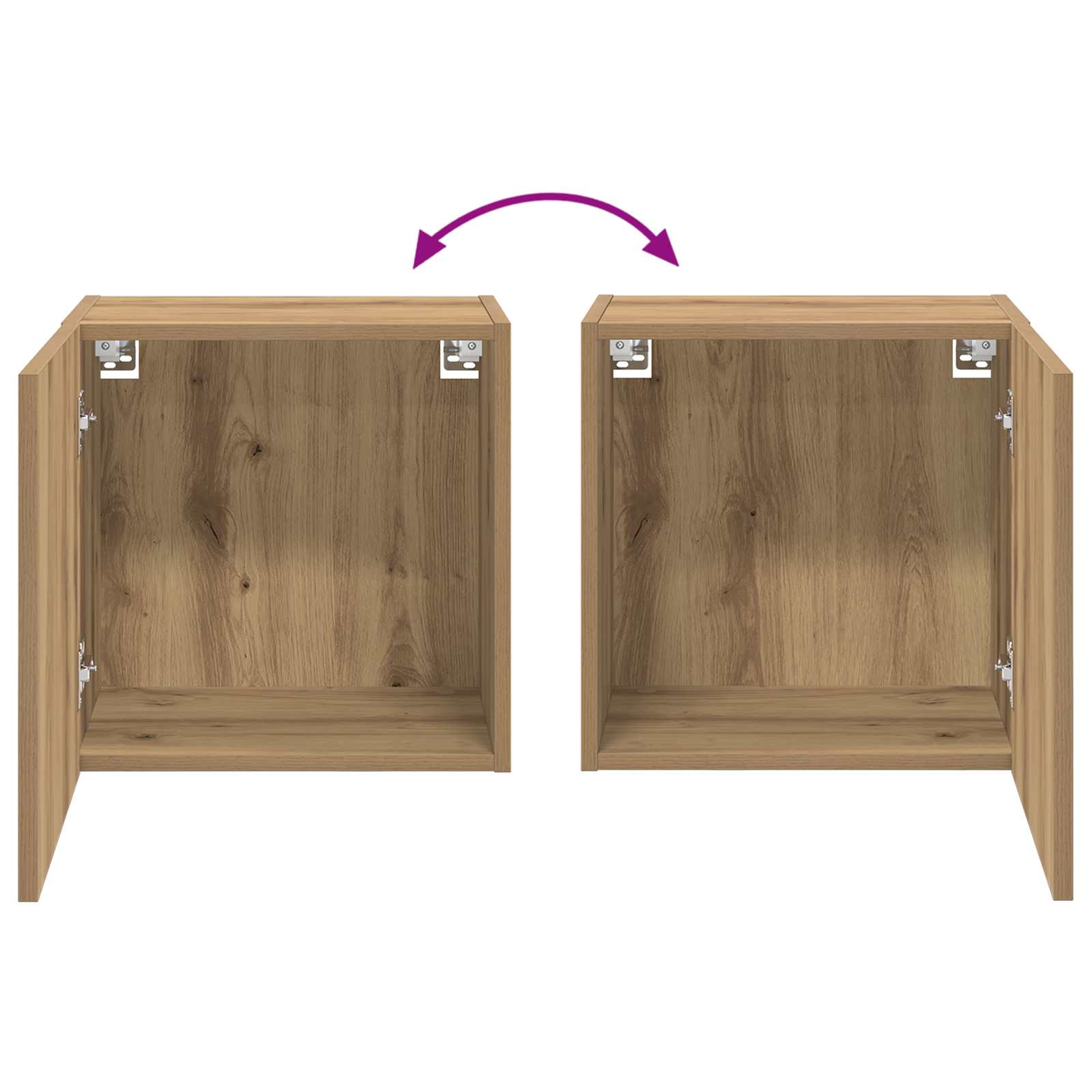 TV wall cabinet Artisanový dub 40,5x30x40cm kompozitní dřevo - obrázek 12