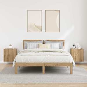 Skříňky na TV zeď Nástěnný 2 pcs Artisanový dub 40,5x30x40cm - obrázek 4