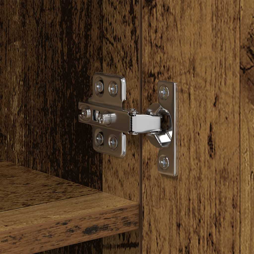 TV-seinäkaappi Vanha Puu 40,5 x 30 x 102 cm Tekninen puu - Image 10