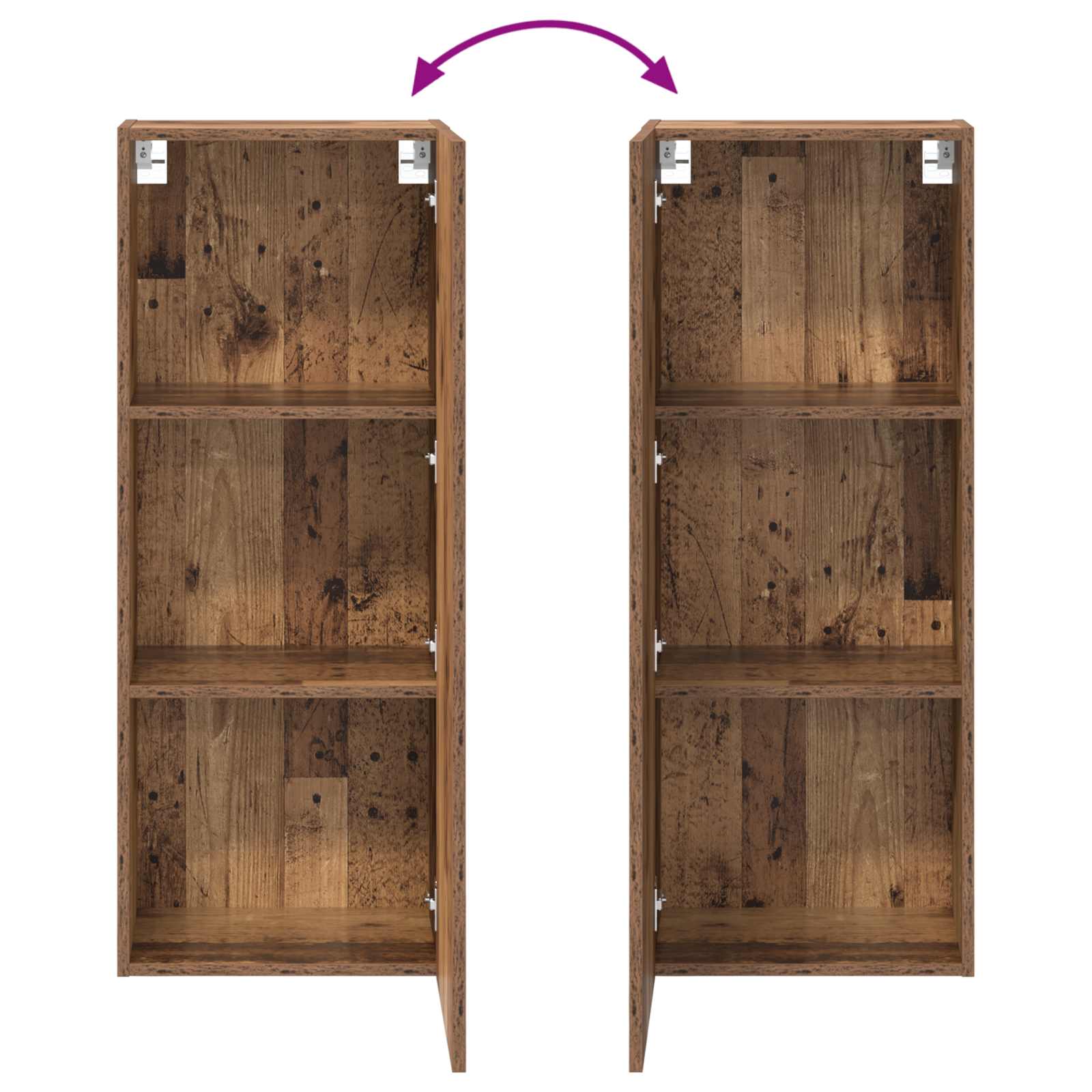TV wall cabinet Staré dřevo 40,5 x 30 x 102 cm kompozitní dřevo - obrázek 12