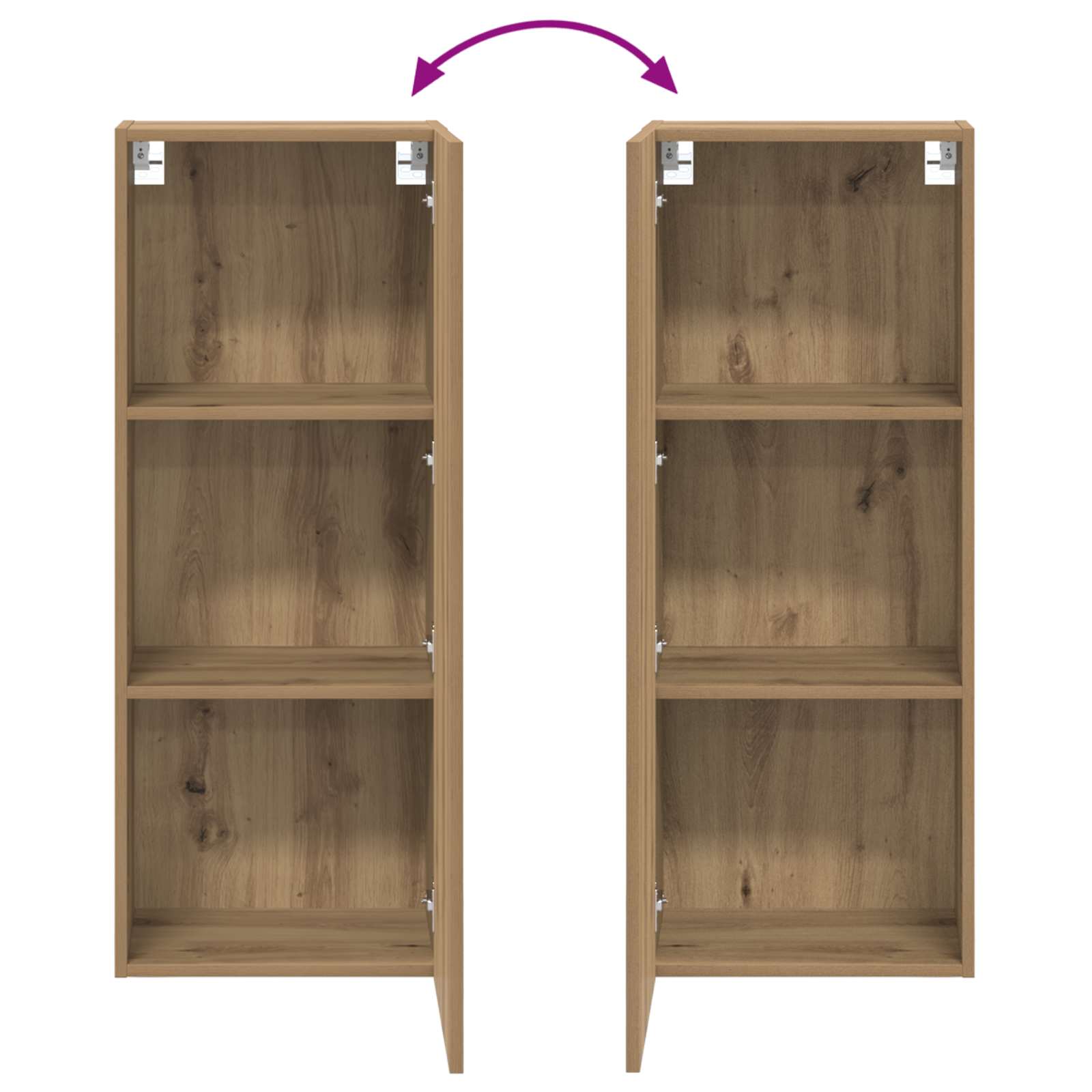 TV wall cabinet Nástěnný Artisanový dub 40,5 x 30 x 102 cm - obrázek 12