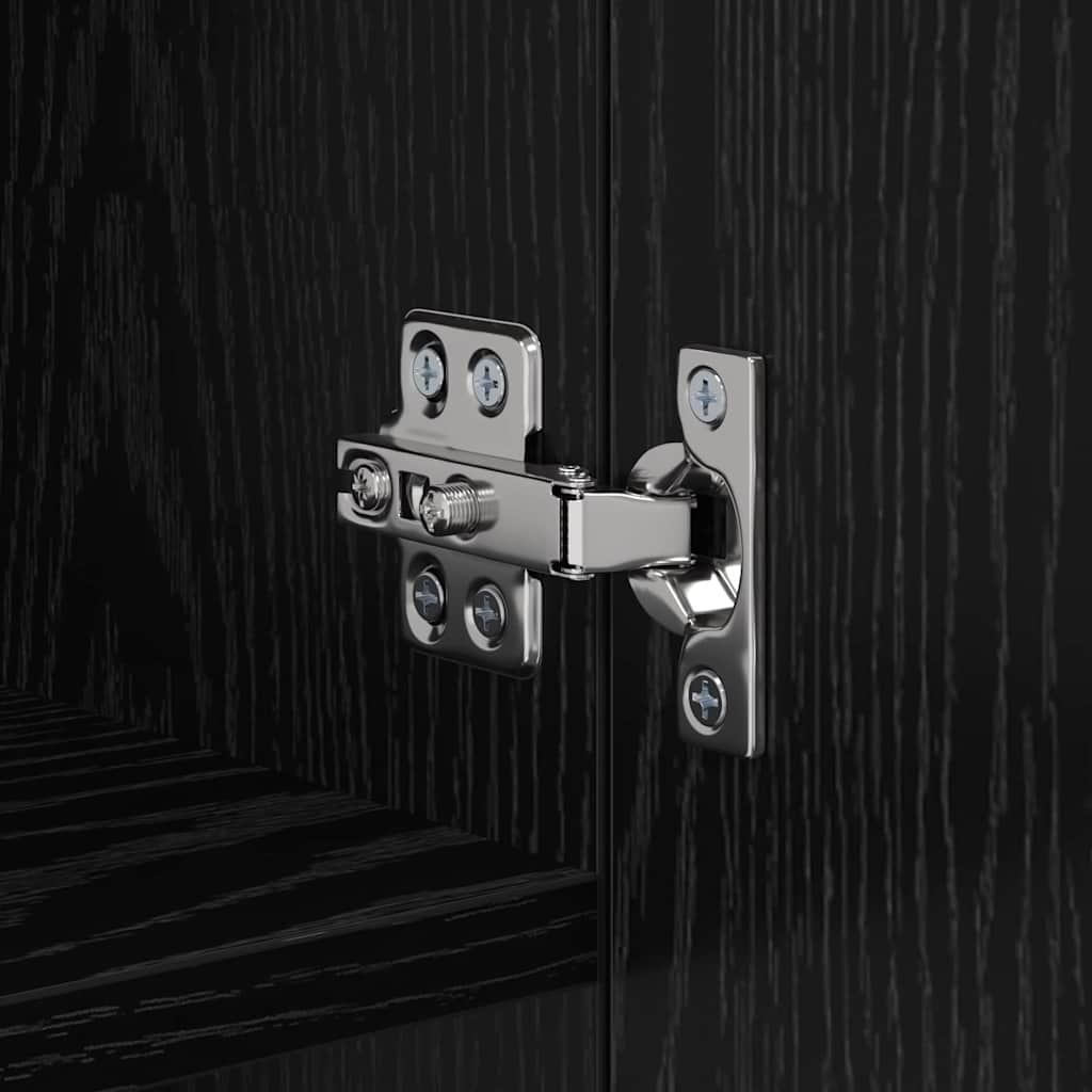 TV-seinäkaappi Musta tammi. 40,5 x 30 x 102 cm Tekninen puu - Image 10