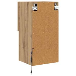 Nástěnná TV skříň s LED Artisanový dub 30,5 x 30 x 60 cm - obrázek 11