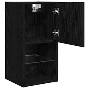 Nástěnná TV skříň Černý dub 30,5 x 30 x 60 cm kompozitní dřevo - obrázek 8