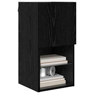 Nástěnná TV skříň Černý dub 30,5 x 30 x 60 cm kompozitní dřevo - obrázek 3