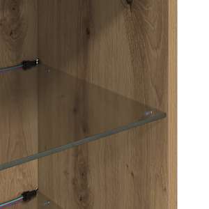 Nástěnná TV skříň s LED Artisanový dub 30,5 x 30 x 90 cm - obrázek 12
