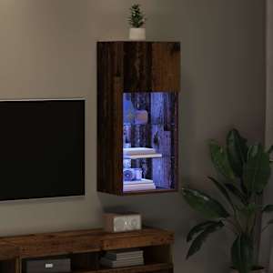 Nástěnná TV skříň Nástěnný Staré dřevo 40,5 x 30 x 90 cm - obrázek 5