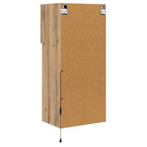 Nástěnná TV skříň s LED Artisanový dub 40,5 x 30 x 90 cm - obrázek 11