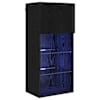 vidaXL Seinale paigaldatav TV kapp 40,5 x 30 x 90 cm Must tamm