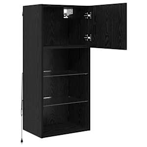 Nástěnná TV skříň Černý dub 40,5 x 30 x 90 cm kompozitní dřevo - obrázek 8