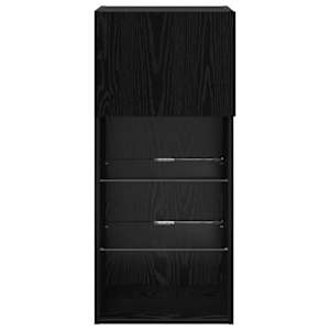 Nástěnná TV skříň Černý dub 40,5 x 30 x 90 cm kompozitní dřevo - obrázek 9