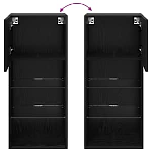Nástěnná TV skříň Černý dub 40,5 x 30 x 90 cm kompozitní dřevo - obrázek 15