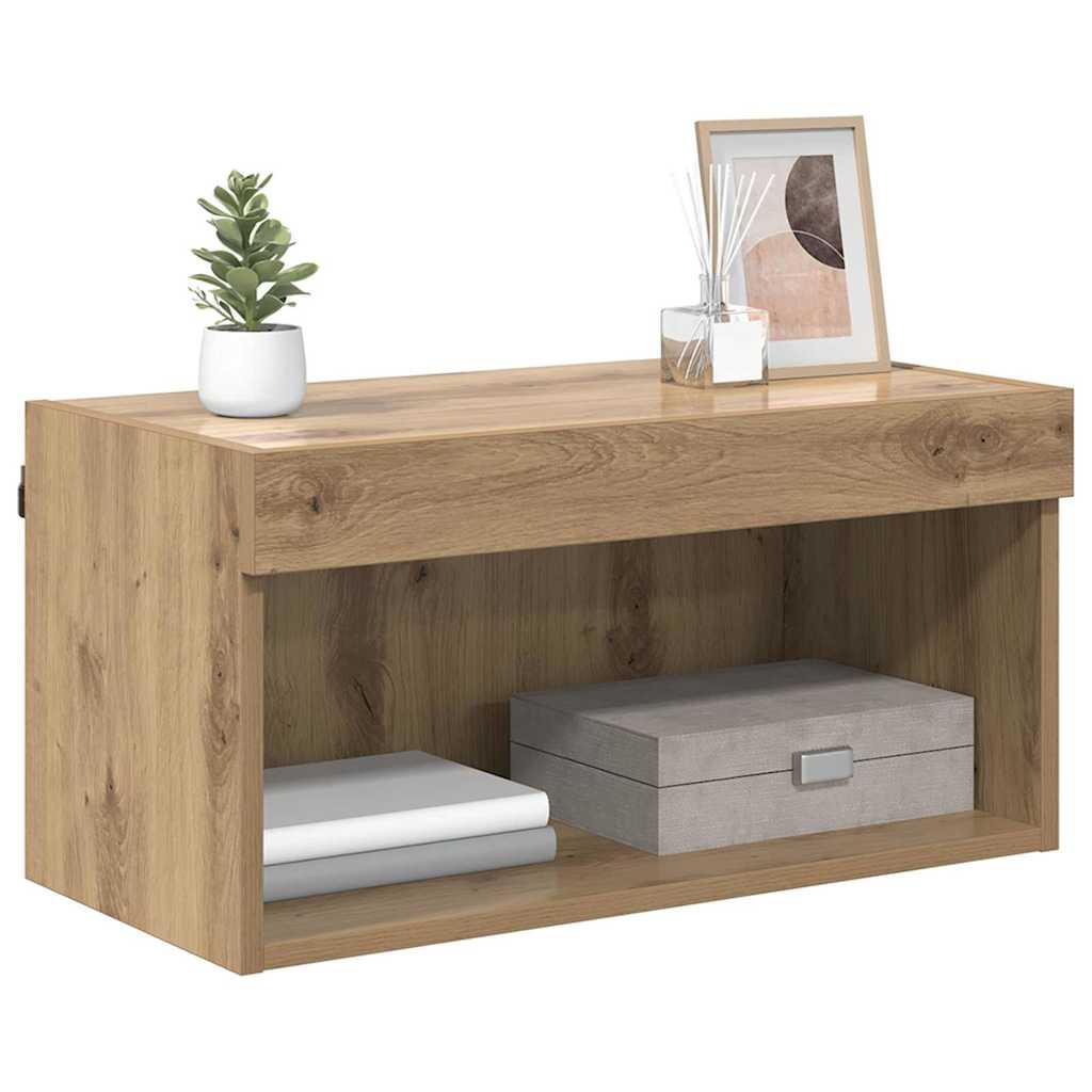 vidaXL TV-kast Artisan Eiken 60 x 30 x 30 cm Bewerkt hout
