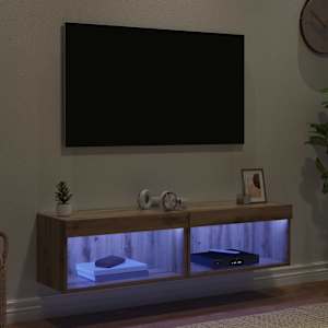 Sestava TV skříněk s LED 2 pcs Artisanový dub 60 x 30 x 30 cm - obrázek 5