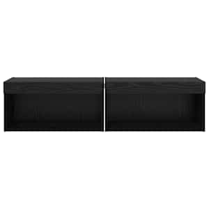 Sestava TV skříněk s LED 2 pcs Černý dub 60 x 30 x 30 cm - obrázek 7