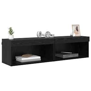 Sestava TV skříněk s LED 2 pcs Černý dub 60 x 30 x 30 cm - obrázek 3