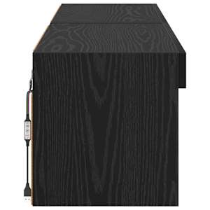 Sestava TV skříněk s LED 2 pcs Černý dub 60 x 30 x 30 cm - obrázek 8