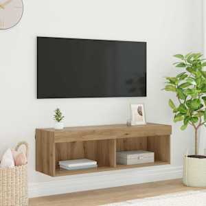 TV stenska omara Umetni hrast 100 x 30 x 30 cm Konstruiran les