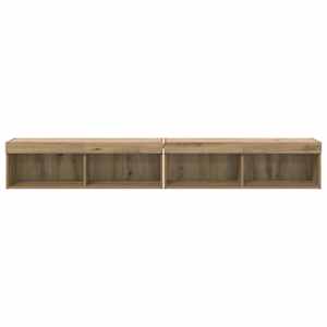 Sestava TV skříněk s LED 2 pcs Artisanový dub 100 x 30 x 30 cm - obrázek 7