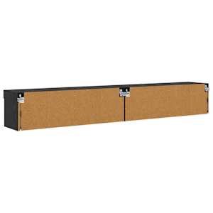 Sestava TV skříněk s LED 2 pcs Černý dub 100 x 30 x 30 cm - obrázek 9
