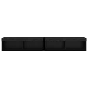 Sestava TV skříněk s LED 2 pcs Černý dub 100 x 30 x 30 cm - obrázek 7