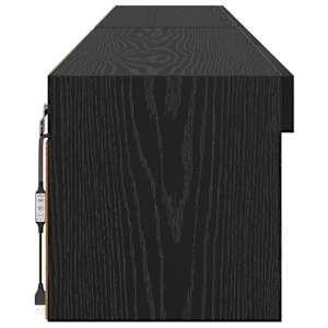 Sestava TV skříněk s LED 2 pcs Černý dub 100 x 30 x 30 cm - obrázek 8