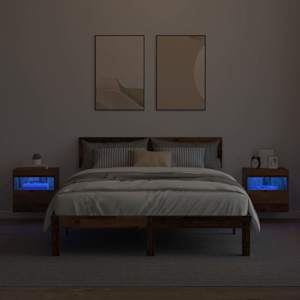 Skříňky na TV zeď s LED 2 pcs Staré dřevo 40 x 30 x 40 cm - obrázek 6