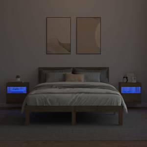 Skříňky na TV zeď s LED 2 pcs Artisanový dub 40 x 30 x 40 cm - obrázek 6