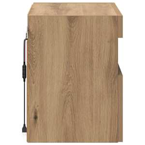 Skříňky na TV zeď s LED 2 pcs Artisanový dub 40 x 30 x 40 cm - obrázek 10